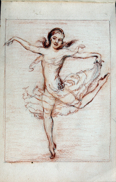 Tänzerin Zeichnung
